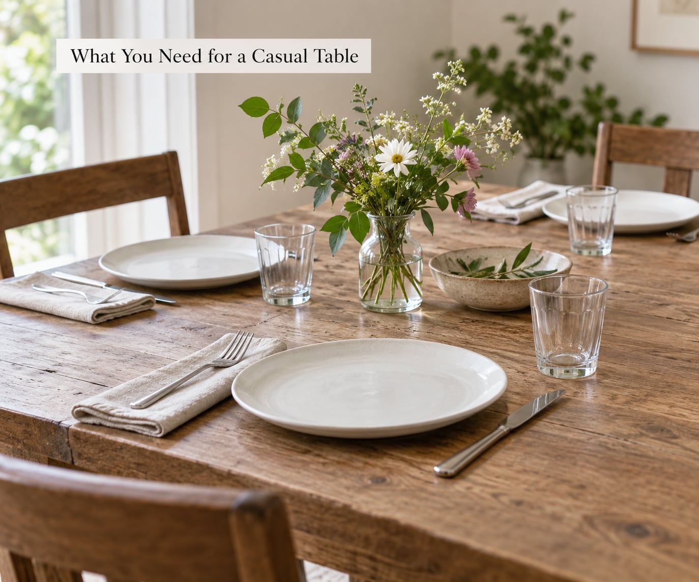 What You Need for a Casual Table