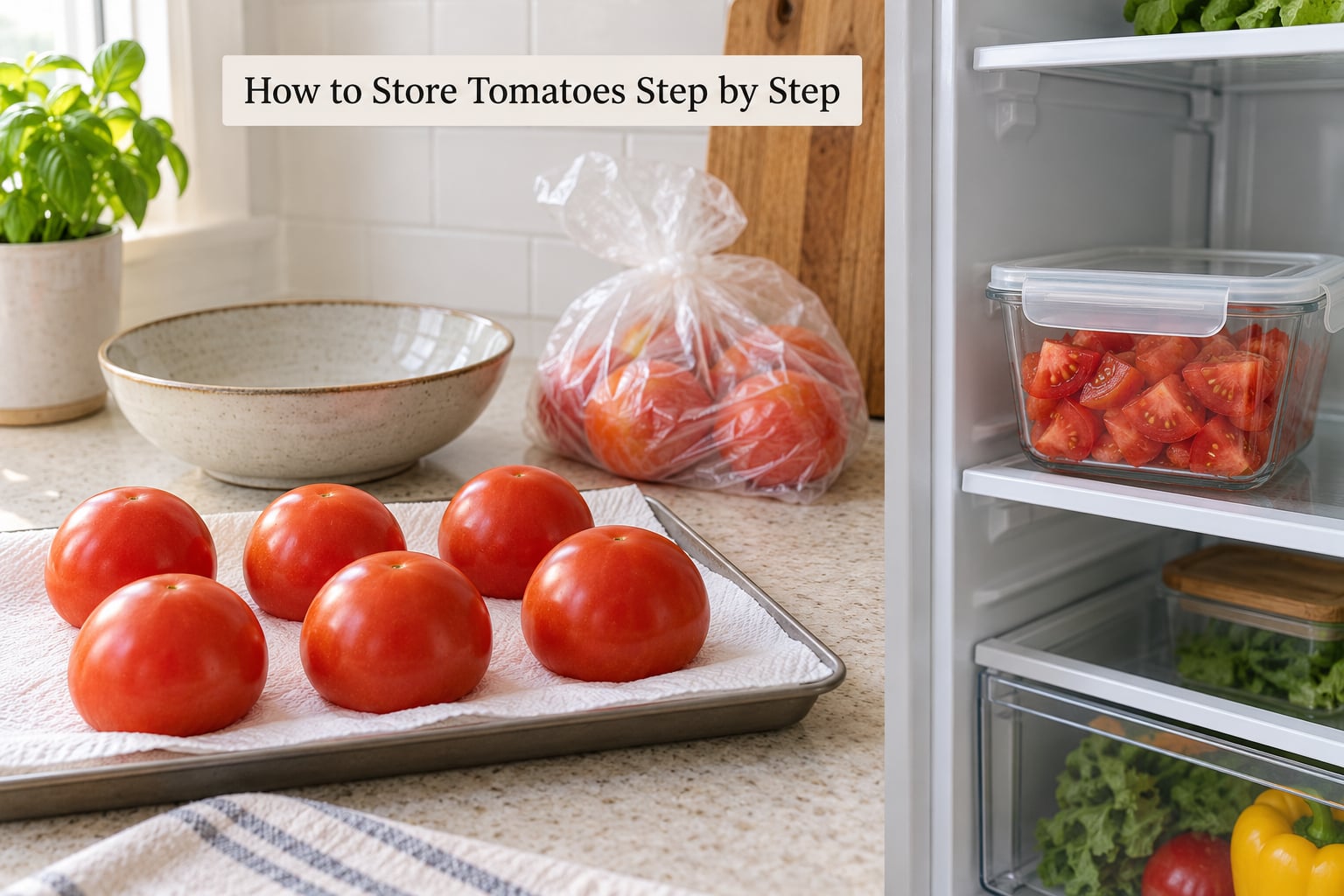How to Store Tomatoes Step by Step