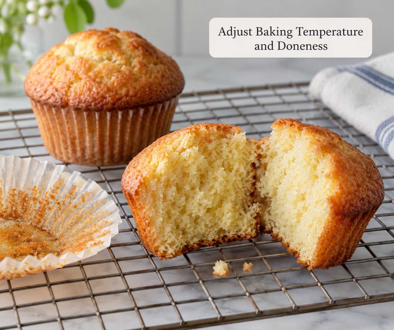 Adjust Baking Temperature and Doneness