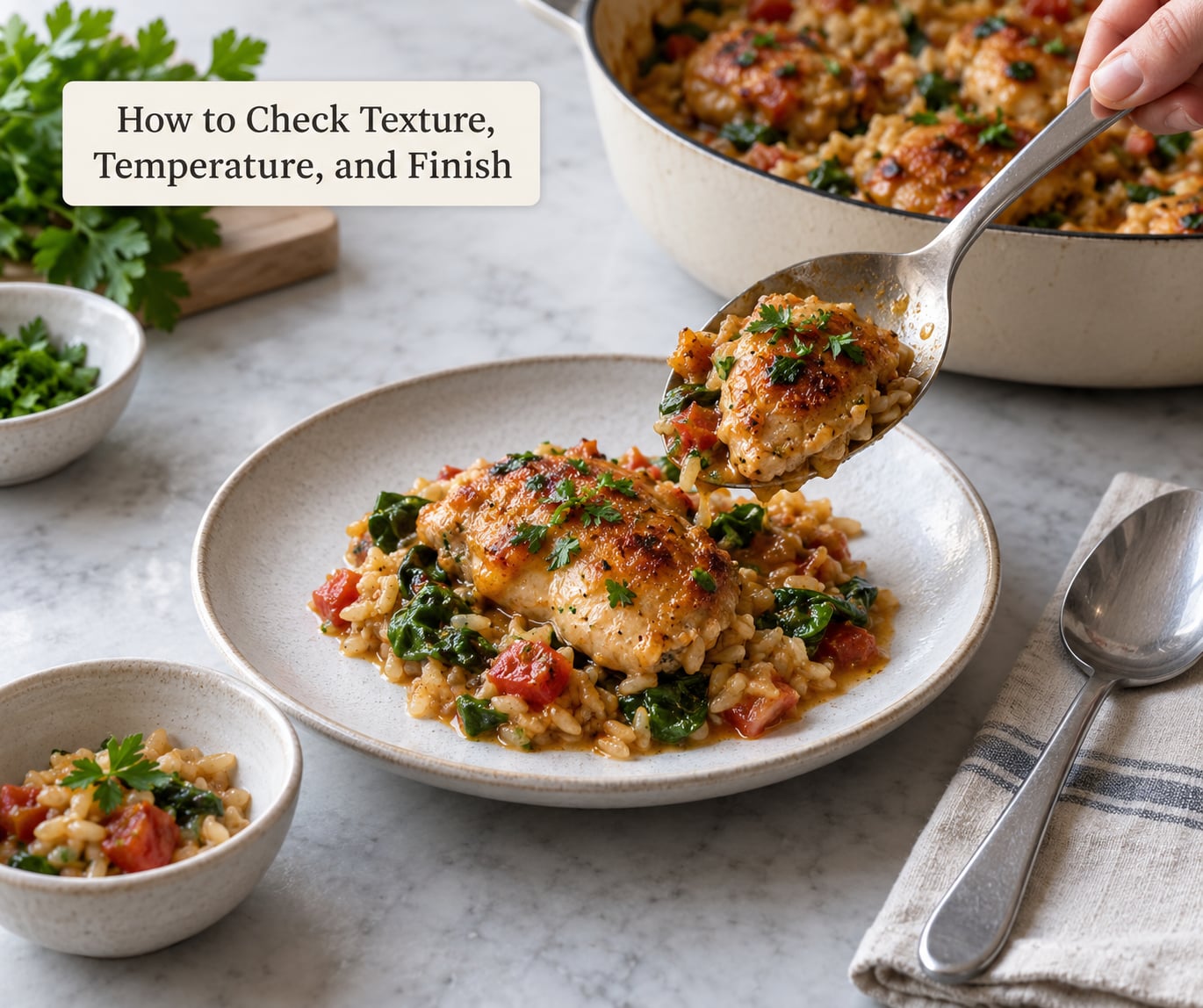 How to Check Texture, Temperature, and Finish