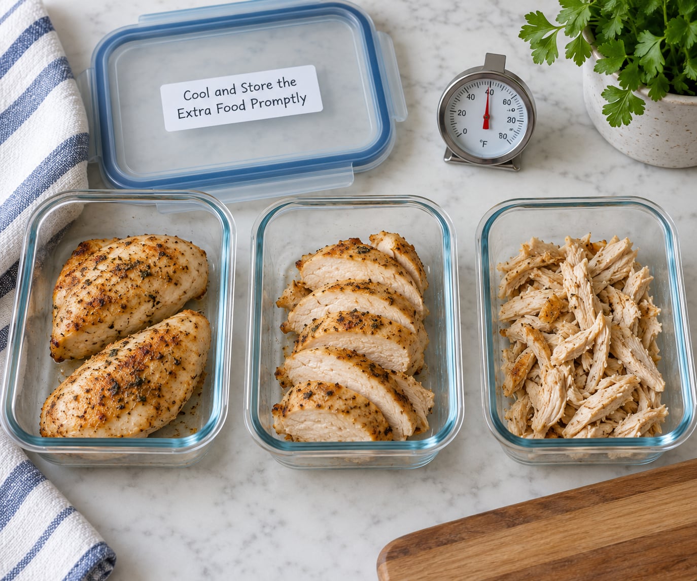 Cool and Store the Extra Food Promptly