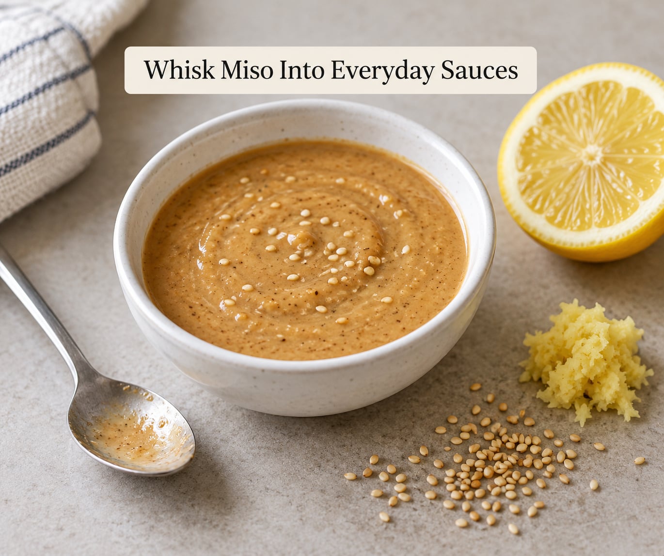 Whisk Miso Into Everyday Sauces