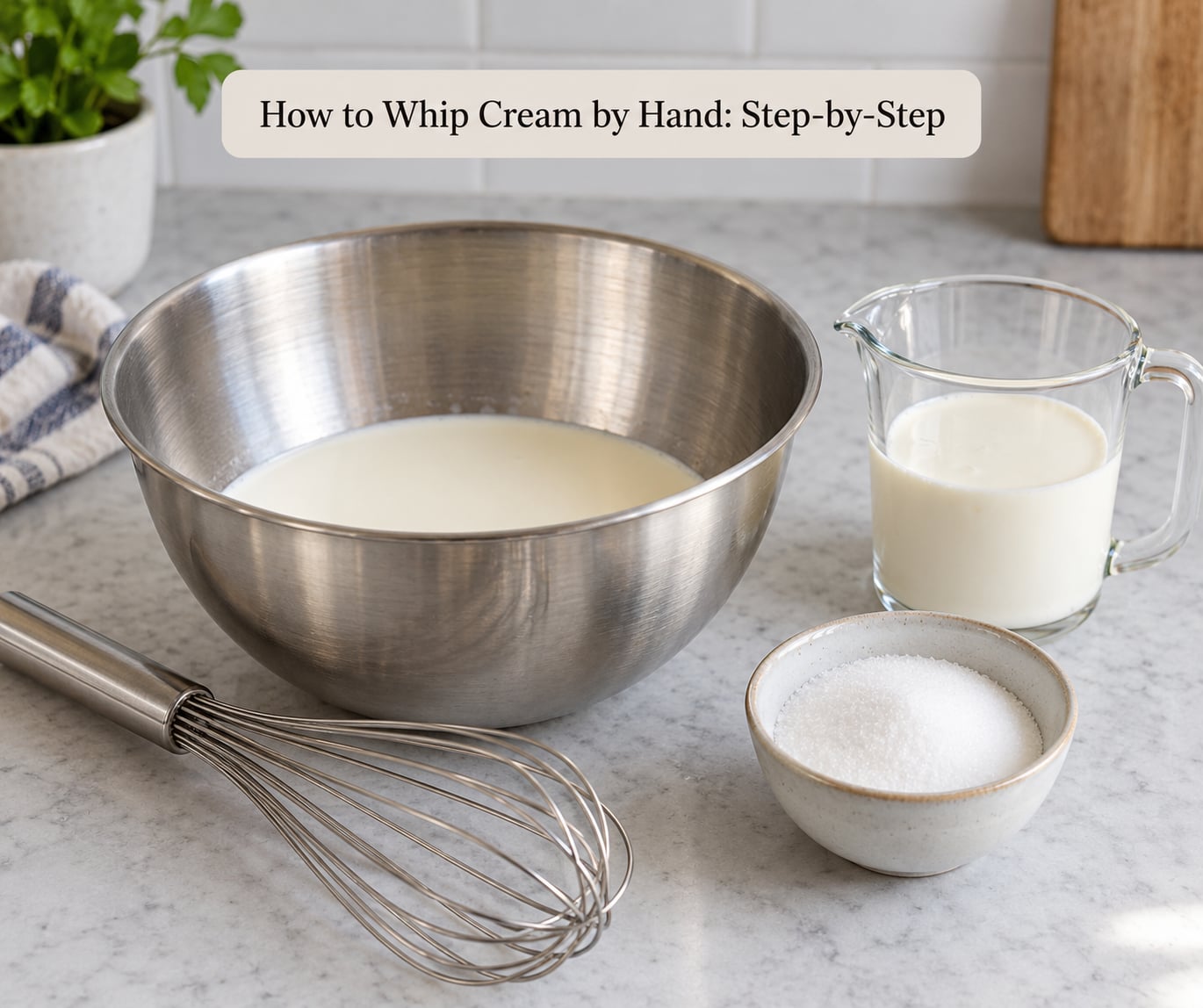 How to Whip Cream by Hand: Step-by-Step