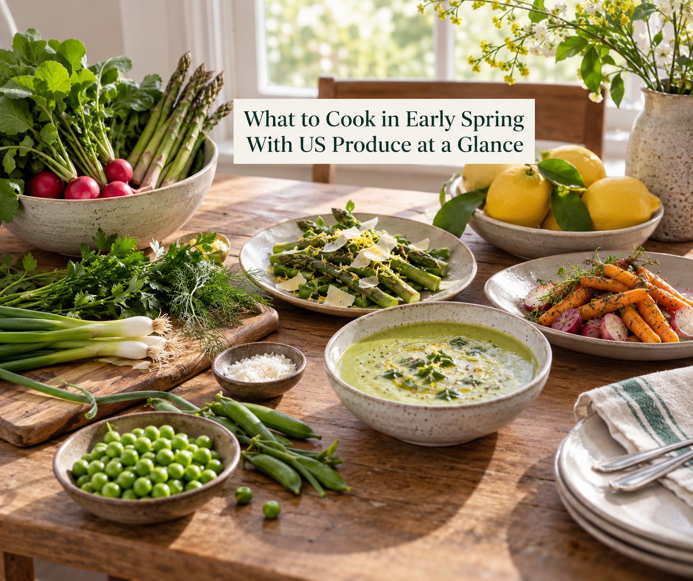 What to Cook in Early Spring With US Produce at a Glance