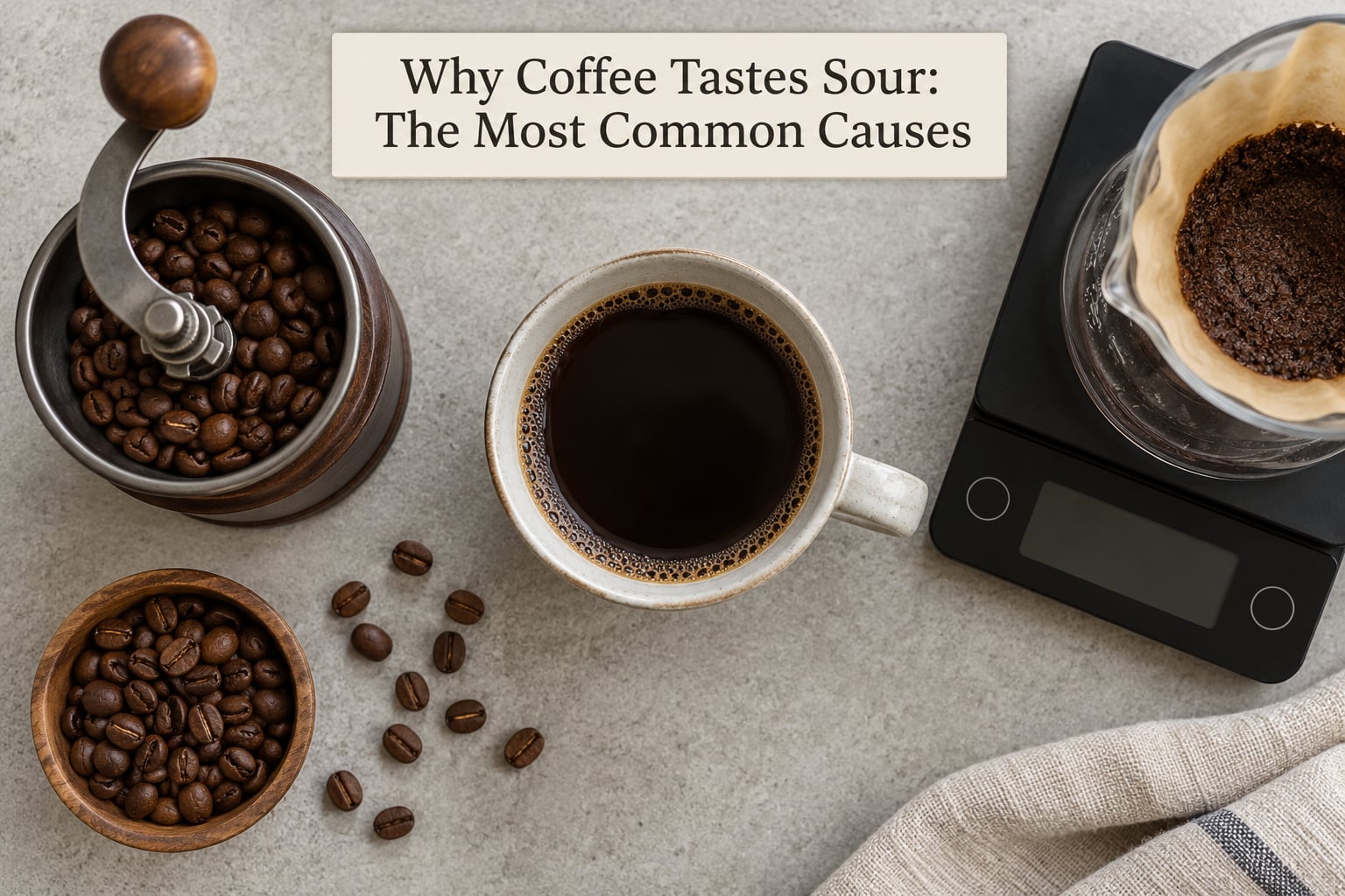 Why Coffee Tastes Sour: The Most Common Causes